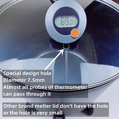 wonnv Electric Wax Melter for Candle Making, 7 Qts (14 Lbs), Soy Wax Melting Pot Kit with Quick Pour Valve