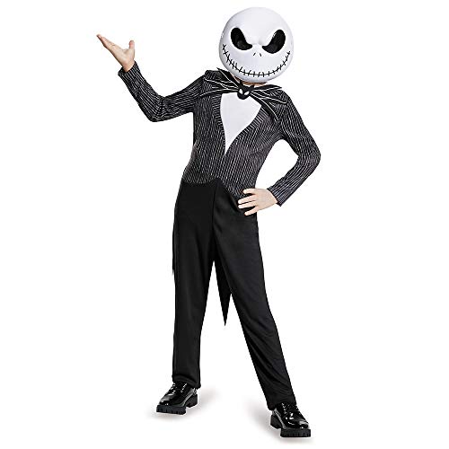 Nightmare Before Christmas Jack Skellington Costume for Kids, Official Nightmare Before Christmas Costume, Medium (7-8)