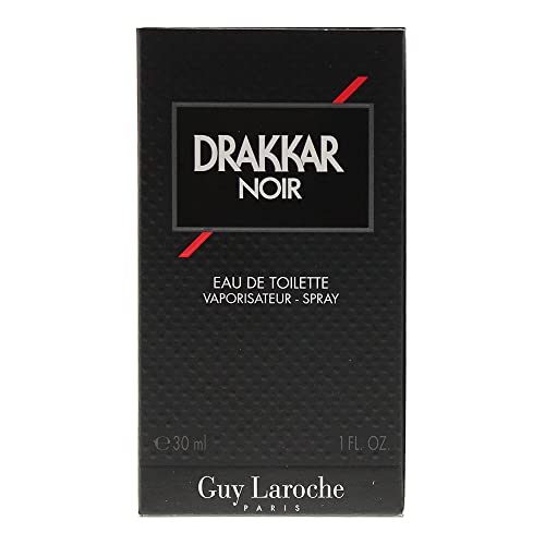 Drakkar Noir By Guy Laroche - Original Vintage Designer Fragrance Blend For Men - Fresh, Classic Men’s Evening Scent - Long Lasting Amber Fougere Aroma With Spicy And Citrus Notes - 1 Oz EDT Spray