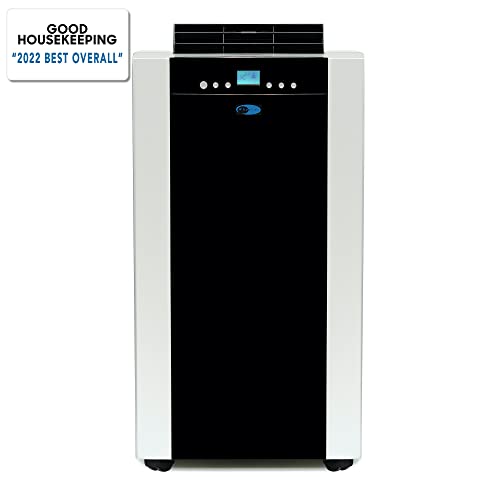 Whynter ARC-14S 14,000 BTU Dual Hose Portable Air Conditioner, Dehumidifier, Fan with Activated Carbon Filter in Platinum and Black plus Storage bag for Rooms up to 500 sq ft