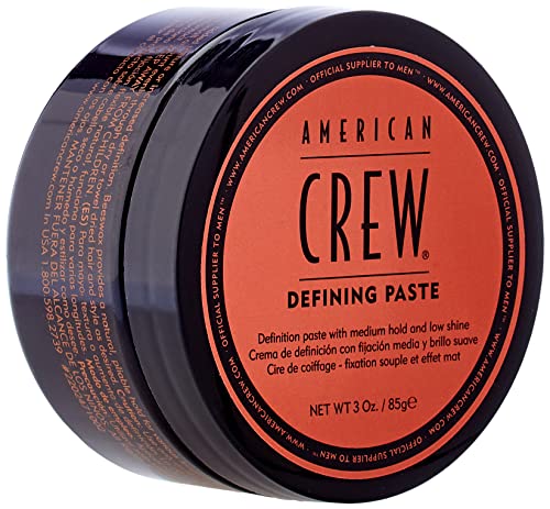 Men's Hair Paste by American Crew, Medium Hold Hair Gel, Low Shine, 3 Oz