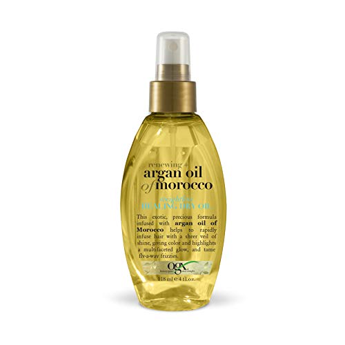 OGX Renewing + Argan Oil of Morocco Weightless Healing Dry Oil Spray, Lightweight Hair Oil Mist for Split Ends, Frizzy Hair and Flyaways, Paraben-Free, Sulfated-Surfactants Free, 4 Fl Oz
