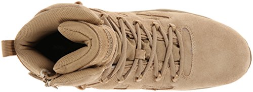 Reebok mens Rapid Response Rb Safety Toe 6" Stealth With Side Zipper Military Tactical Boot, Desert Tan, 8 Wide US