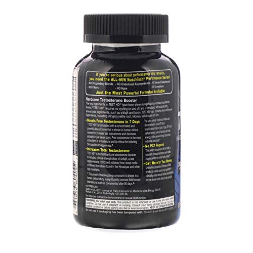 Muscletech Performance Series, Test HD, Hardcore Testosterone Booster, 90 Rapid-Release Caplets