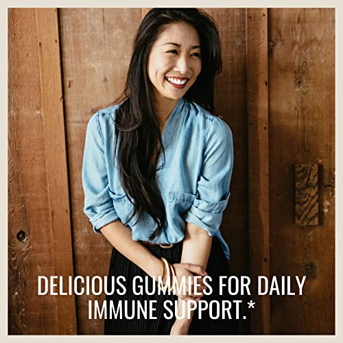 Nature’s Way Sambucus Elderberry Gummies, Immune Support Gummies*, Black Elderberry with Vitamin C and Zinc, 60 Gummies