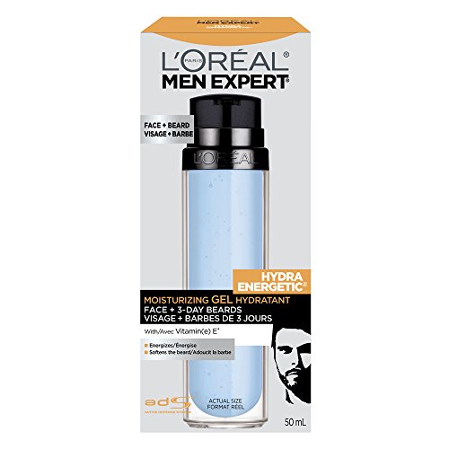 L'Oreal Paris Men Expert Hydra Energetic Face + 3-Day Beard Gel Moisturizer With Vitamin E 1.7Fl.oz/50ml
