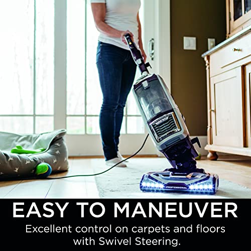 Shark NV752 Rotator Powered Lift-Away TruePet Upright Vacuum with HEPA Filter, Large Dust Cup Capacity, LED Headlights, Upholstery Tool, Pet Power Brush & Crevice Tool, Perfect for Pets, Bordeaux