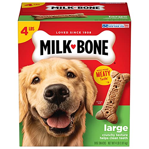 Milk-Bone Original Dog Treats Biscuits for Large Dogs, 10 Pounds (Packaging May Vary)