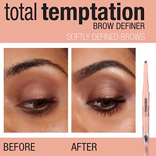 Maybelline Total Temptation Eyebrow Definer Pencil, Deep Brown, 1 Count