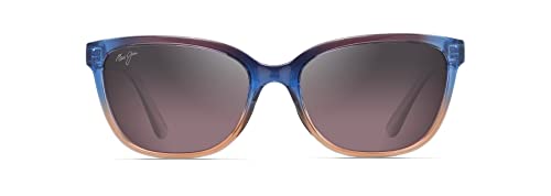 Maui Jim Women's Honi w/ Patented PolarizedPlus2 Lenses Polarized Cat Eye Sunglasses, Sunset/Maui Rose Polarized, Small