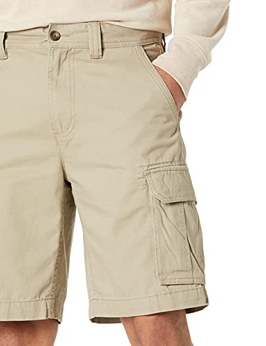 Amazon Essentials Men's Classic-Fit 10” Cargo Short, Dark Khaki, 36