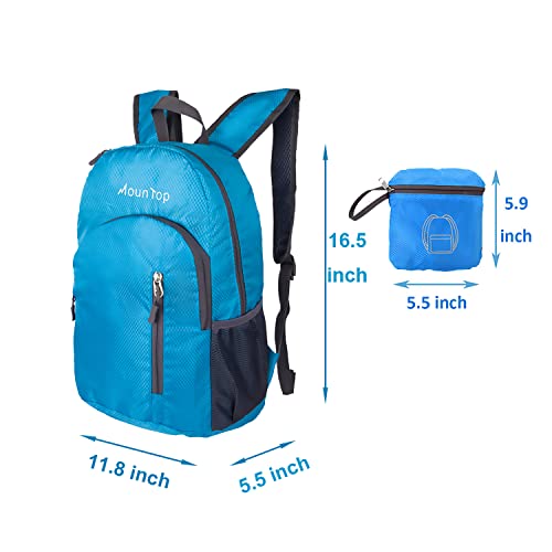 MounTop Outdoor Lightweight Foldable Water Resistant Backpack for Travel Hiking Riding