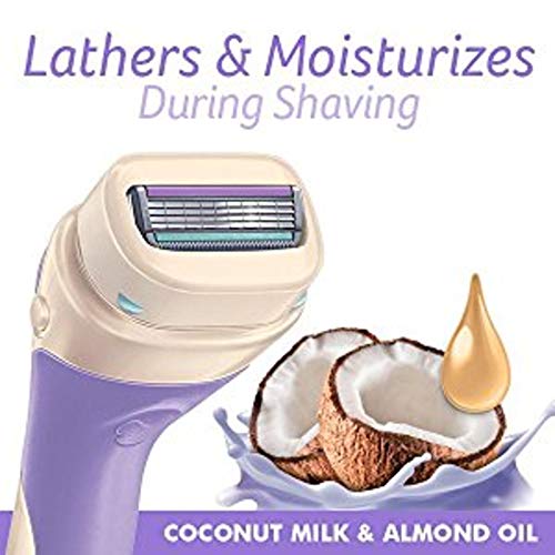 Schick Intuition Razors for Women Variety Pack | Includes: 1 Pure Nourishment Razor & 4 Intuition Razor Blades Refill