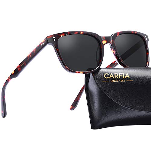 Carfia Polarized Men's Sunglasses UV400 Protection for Driving Fishing Hiking Golf Outdoor Sport Glasses