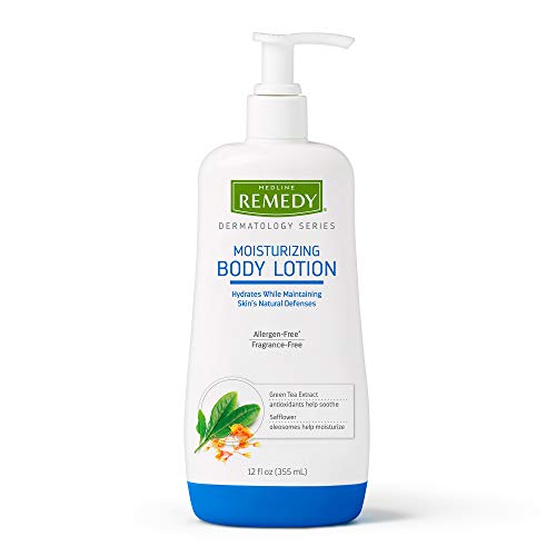 Remedy Dermatology Series Body Lotion for Dry Skin, 12 Oz, Unscented Lotion, Paraben Free, Lotion for Sensitive Skin, White, unscented