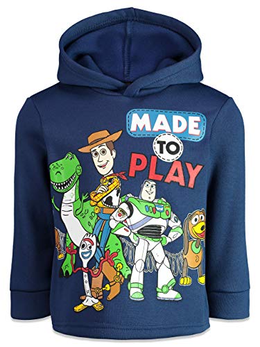 Disney Pixar Toy Story Toddler Boys Fleece Pullover Hoodie & Pants Set, Navy 2T