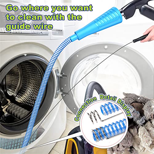 Dryer Vent Cleaner Kit Vacuum Hose Attachment Brush Lint Remover Power Washer and Dryer Vent Vacuum Hose