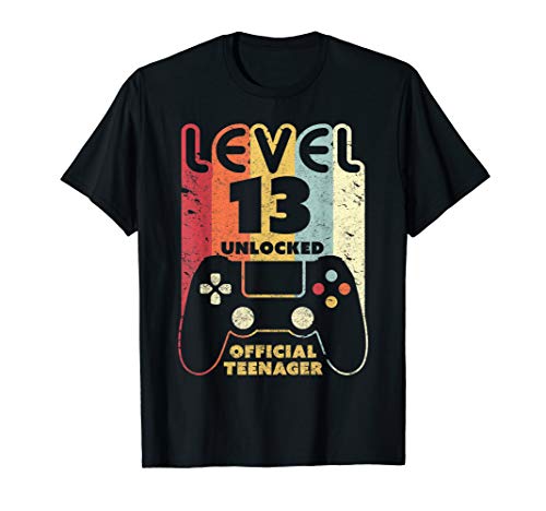 13th Birthday Shirt. Level 13 Unlocked, Official Teenager T-Shirt
