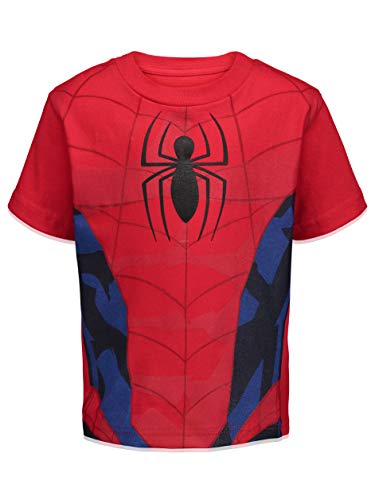 Marvel Spider-Man Toddler Boys 4 Pack Graphic Short Sleeve T-Shirts Spiderman 5T