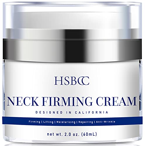 HSBCC Neck firming cream with peptides, Neck Cream, Neck Moisturizer Cream 2 fl oz.