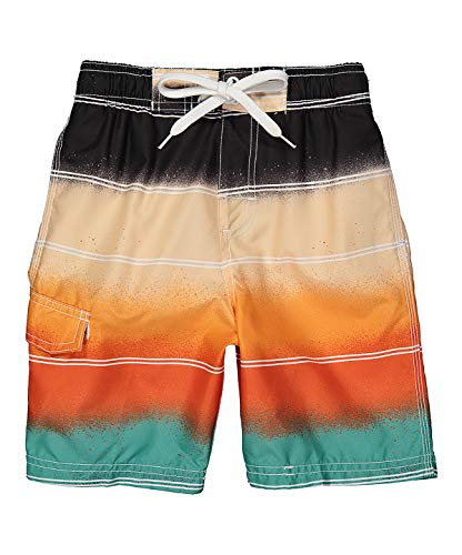 Kanu Surf Boys' Barracuda Quick Dry UPF 50+ Beach Swim Trunk, Apollo Black, 2T