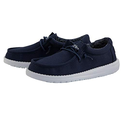 Hey Dude Boy's Wally Youth Multiple Colors | Boy’s Shoes | Boy's Lace Up Loafers | Comfortable & Light-Weight