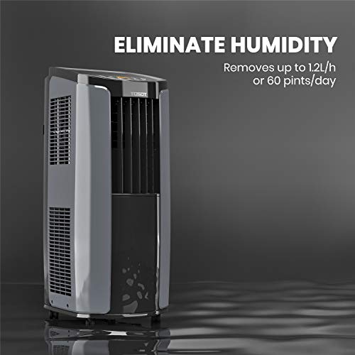 Portable Air Conditioner - Quiet, Remote Control, Built-in Dehumidifier, Fan, Easy Window Installation Kit