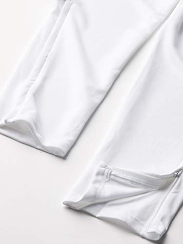 adidas Kids' Tiro Track Pants, White/Black, Large