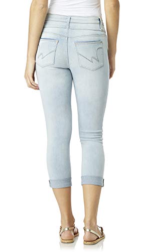WallFlower Women's Juniors InstaSoft High-Rise Sassy Fit Skinny Stretch Crop Jeans (Standard and Plus), Beverly, 11