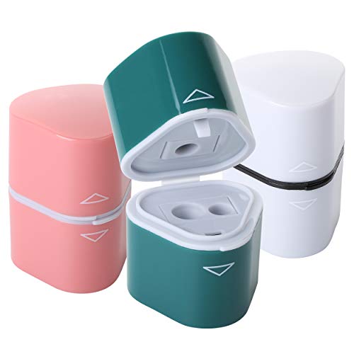 Mr. Pen- Pencil Sharpener for Colored Pencils, 3 Pack, 3 Hole, Pencil Sharpener Manual, Art Pencil Sharpeners, Jumbo Pencil Sharpener, Artist Pencil Sharpener, Back to School Supplies