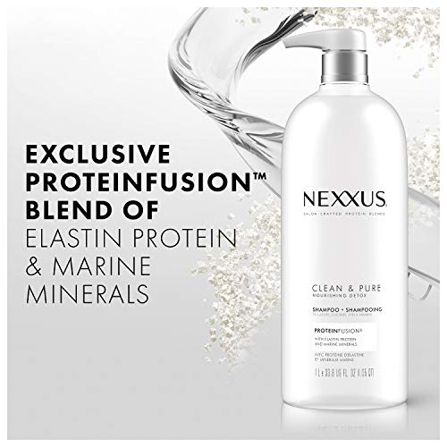 Nexxus Clean & Pure Conditioner bottle with clean background