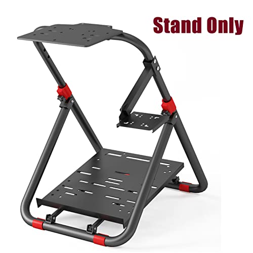 DIWANGUS Racing Steering Wheel Stand Collapsible Tilt-Adjustable Racing Stand for Logitech G920 G29 G923 Supporting Thrustmaster T300 T150 TX T248 458 Xbox PS4 PS5 PC
