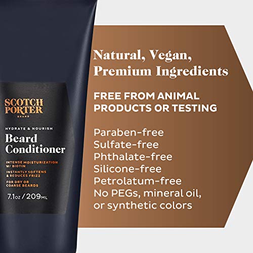 Scotch Porter Beard Conditioner for Men — Moisturize, Soften & Nourish (7.1 oz)