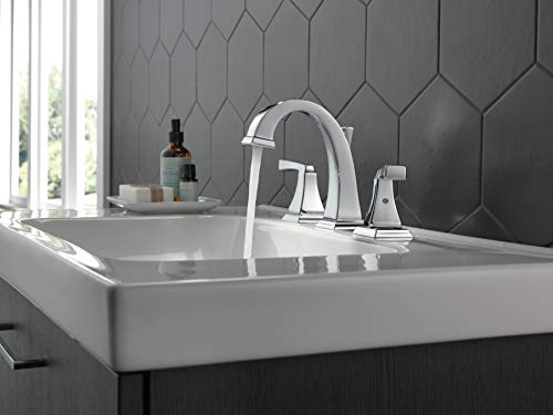 DELTA FAUCET 3551-MPU-DST Dryden Two Handle Bathroom Widespread Faucet, Chrome