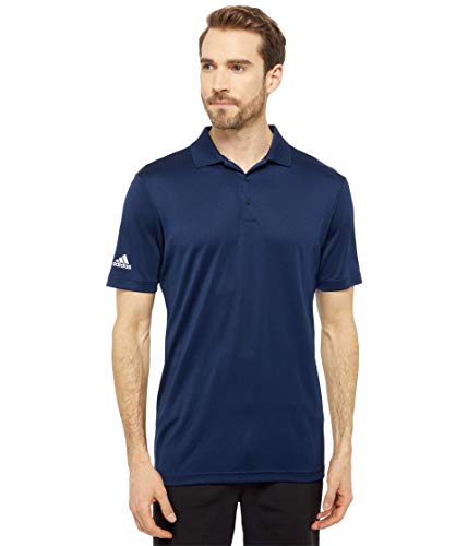 adidas Golf Men's Performance Primegreen Polo Shirt, Navy, Small