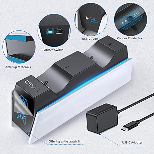 PS5 controller charger station for fast charging of two controllers at once.