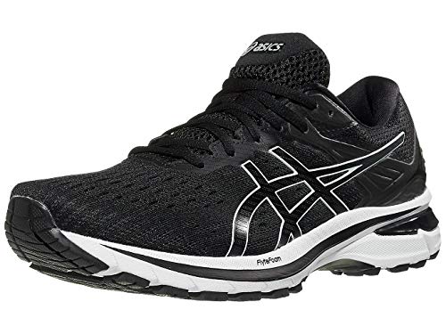 ASICS Men's GT-2000 9 Running Shoes, 10.5, Black/White
