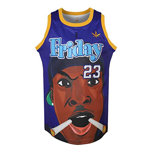 Mens Athletic Sports Basketball Jersey S-3XL,Cosplay 90S Hip Hop Clothing for Party, Stitched Letters and Numbers Fans Jersey (Blue 23, XX-Large)