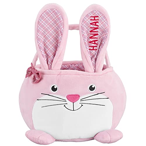 Let's Make Memories Personalized Furry Critter Kids' Easter Basket - Pink Bunny