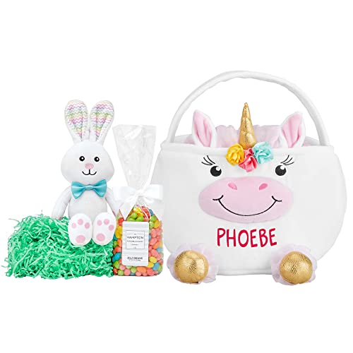 Let's Make Memories Personalized Furry Critter Kids' Easter Basket - Pink Bunny