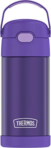 THERMOS FUNTAINER 12 Ounce Stainless Steel Vacuum Insulated Kids Straw Bottle, Pokemon