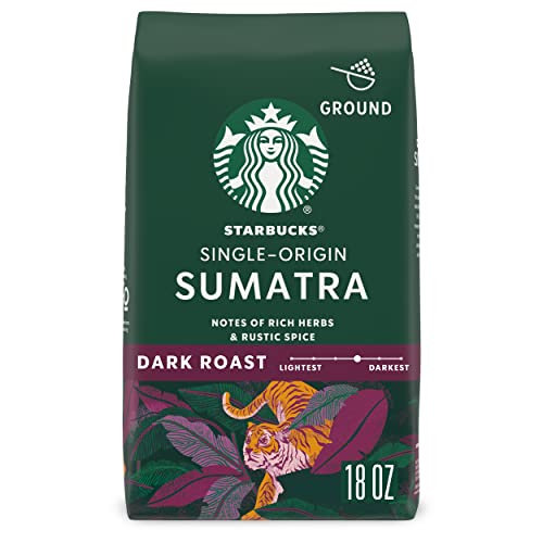STARBUCKS® Sumatra Single-Origin – Ground Coffee 18oz - Packaging may vary