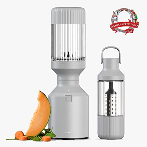 Beast Blender + Hydration System | Blend Smoothies and Shakes, Infuse Water, Kitchen Countertop Design, 1000W (Pebble Grey)