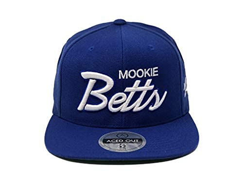 Aced Out MLB Players Script Hat - Snapback (Royal Blue, Mookie Betts)