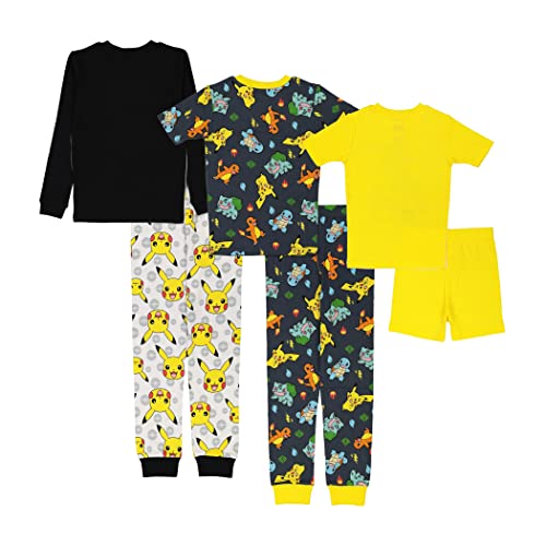 Pokemon Boys’ Big Snug-Fit Pajamas, Poke Treasure, 6