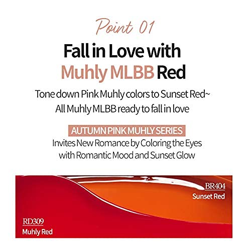 ETUDE Dear Darling Water Gel Tint (Sunset Red #BR404) - Long-lasting Effect up with Fruity, Juicy, Moist, and Vivid coloring…