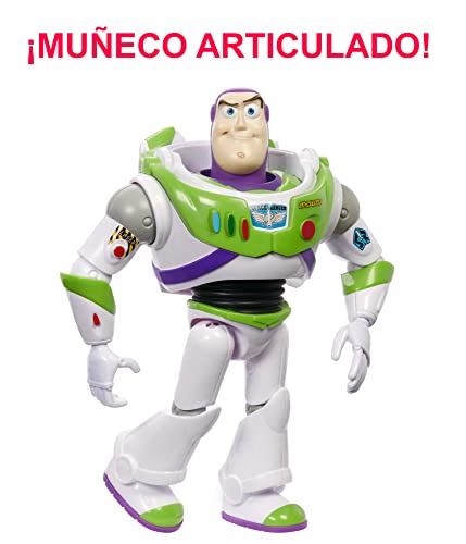 Disney Pixar Buzz Lightyear Large Action Figure 12 in Scale Highly Posable Authentic Detail, Toy Story Space Movie Collectable, Ages 3 Years & Up