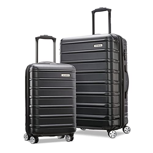 Samsonite Omni 2 Hardside Expandable Luggage, Midnight Black, 2-Piece Set (20/24)