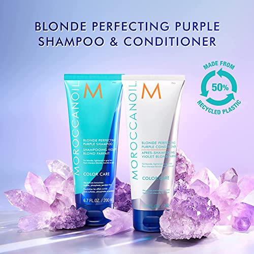 Moroccanoil Blonde Perfecting Purple Shampoo and Conditioner Bundle