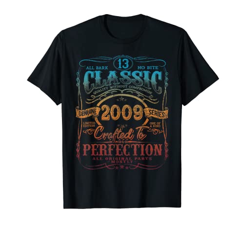 Vintage 2009 Limited Edition Shirt 13 Year old 13th Birthday T-Shirt